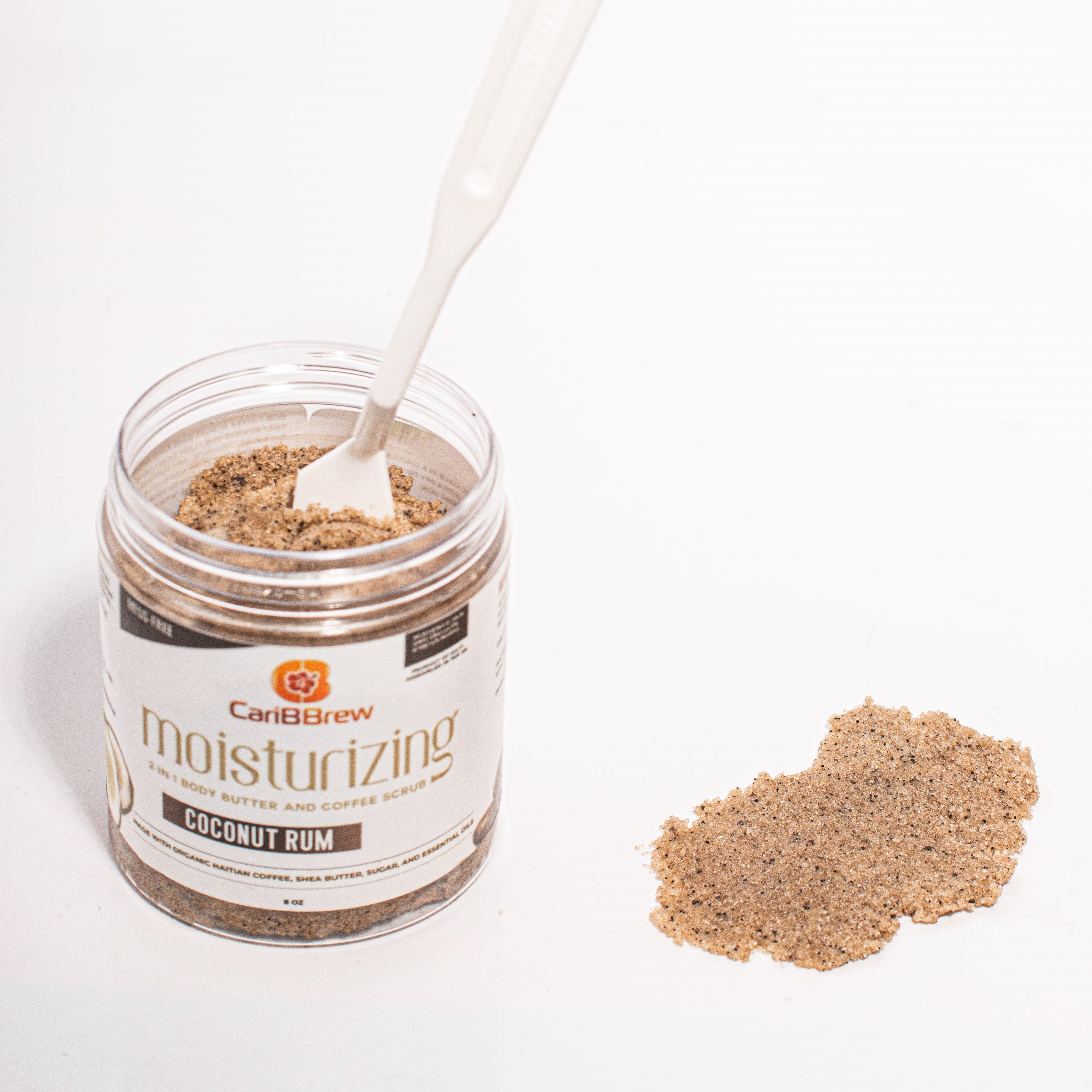 Coconut Rum - Moisturizing Haitian Coffee Scrub - Caribbrew