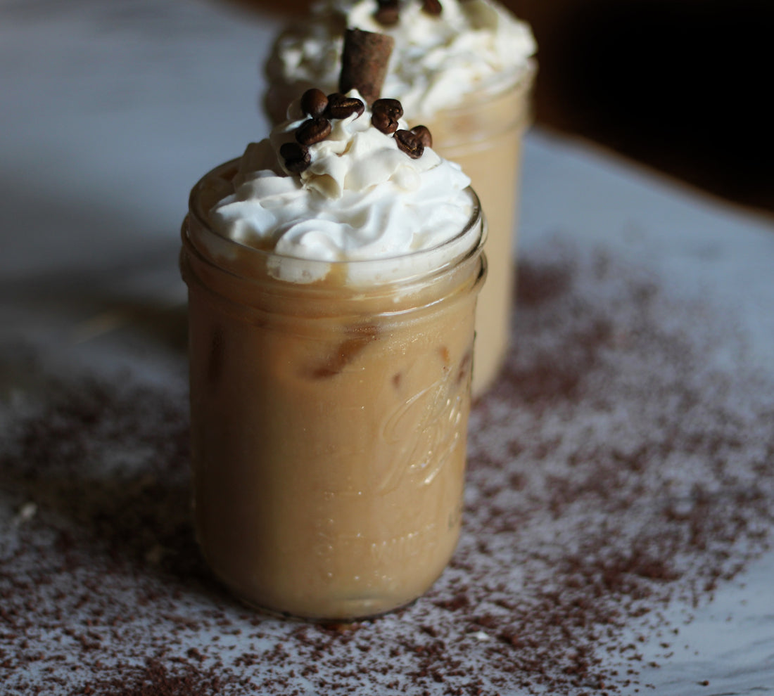 Cinnamon mocha iced coffee