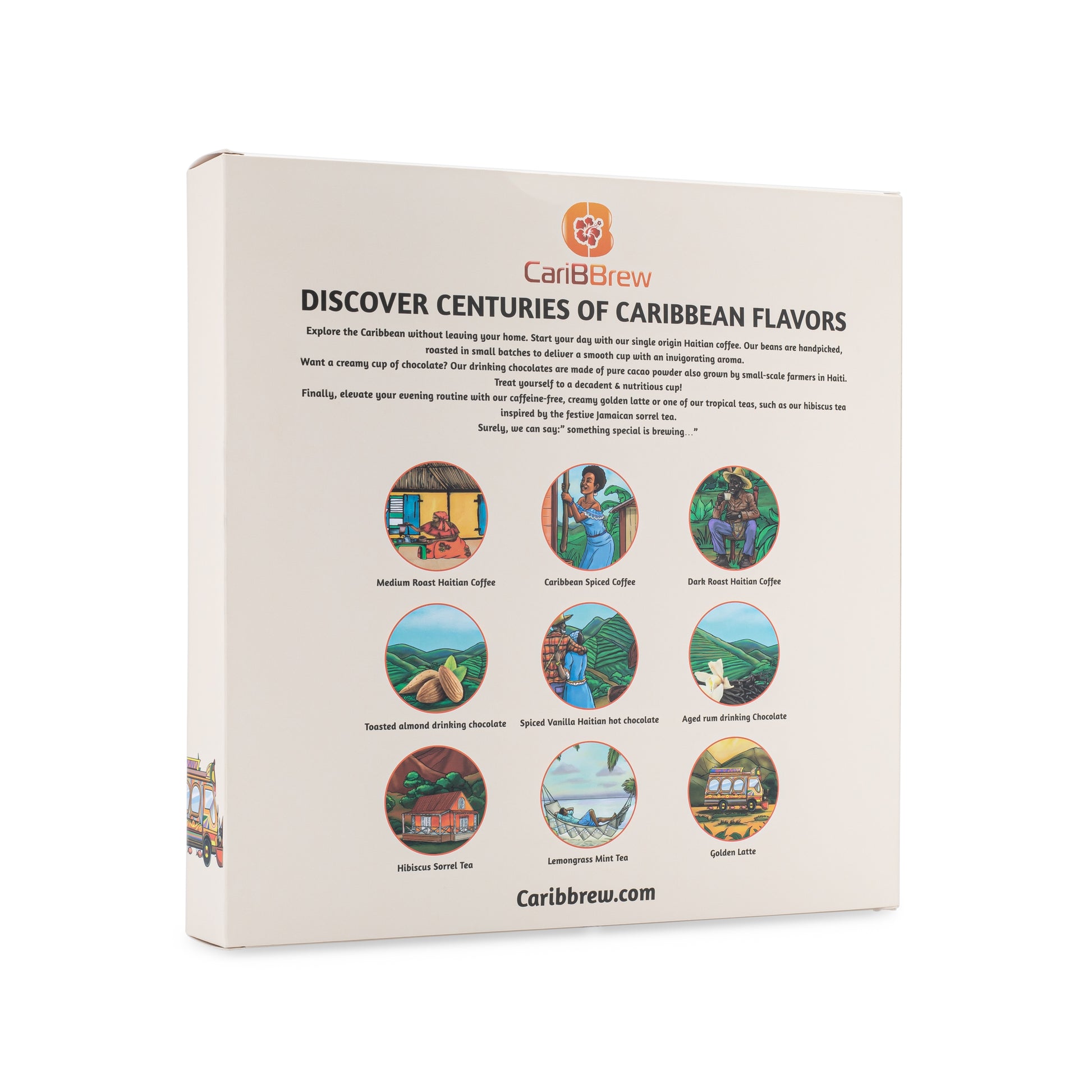 Caribbrew Gift Box: Coffee, Chocolate, and Tea - Caribbrew