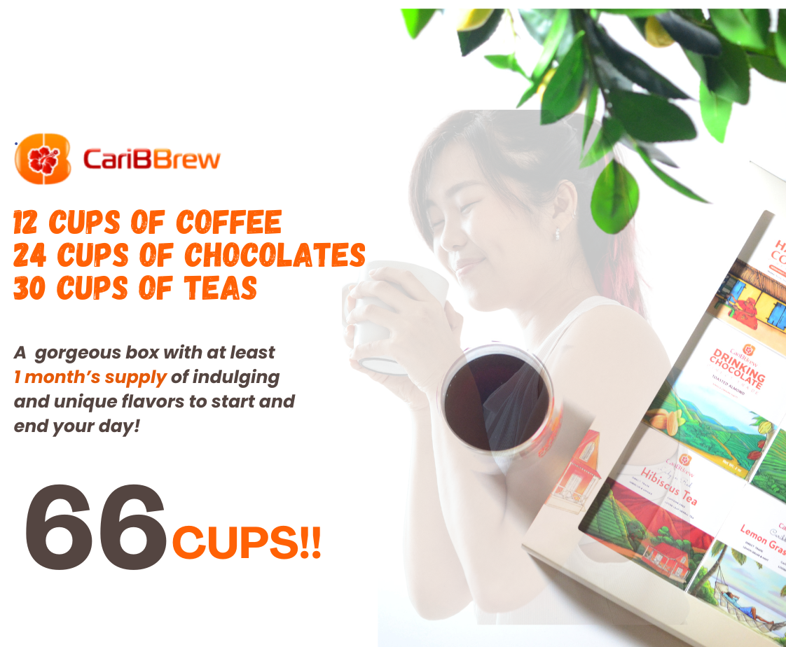 Caribbrew Gift Box: Coffee, Chocolate, and Tea - Caribbrew