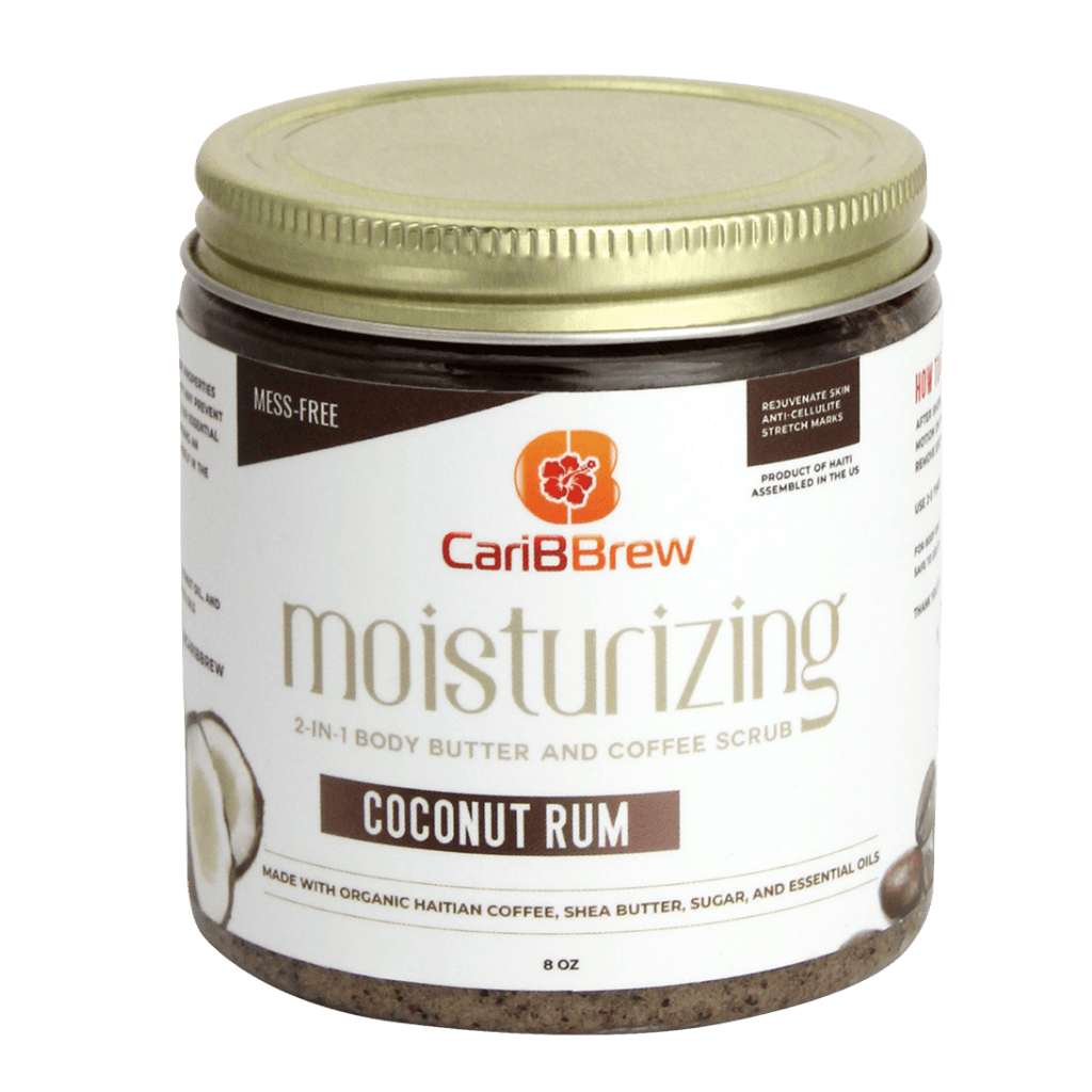 Coconut Rum - Moisturizing Haitian Coffee Scrub - 6 oz