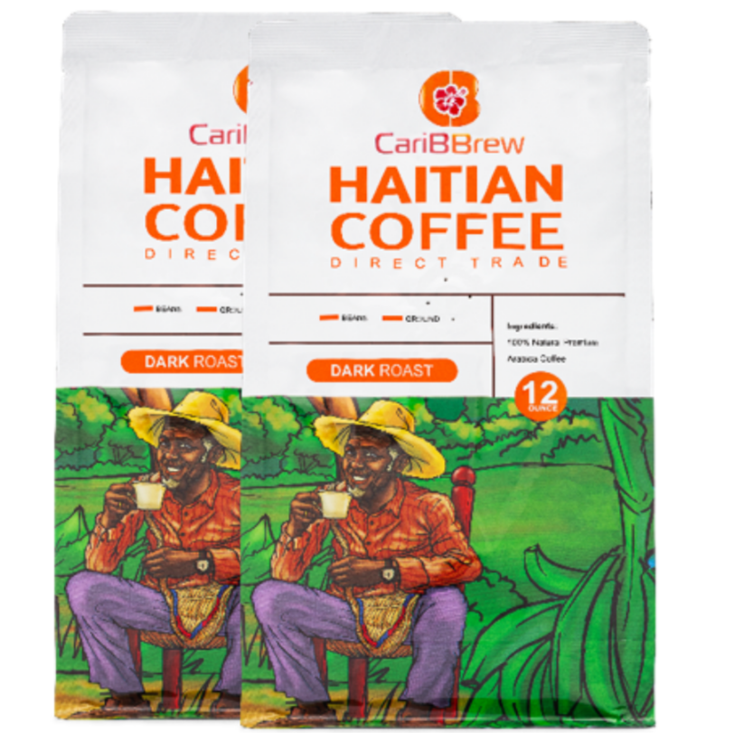 Single Origin Haitian coffee - Dark roast- 2 bags | Caribbrew