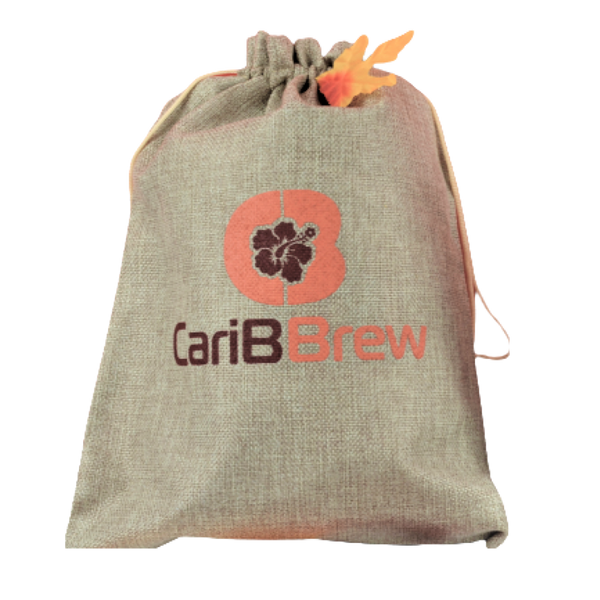 Caribbrew Burlap Bag