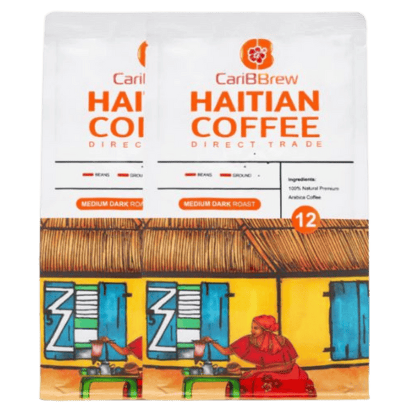 Single Origin Haitian coffee - medium-dark roast- 2 bags