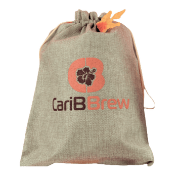 Caribbrew Burlap Gift Bag