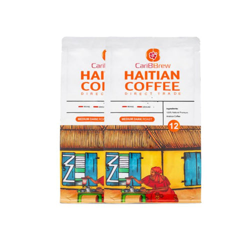 Single Origin Haitian coffee - medium-dark roast- 2 bags