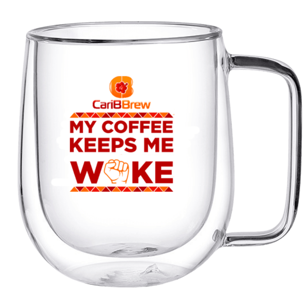 Clear Mug “Coffee Keeps me Woke” - Caribbrew