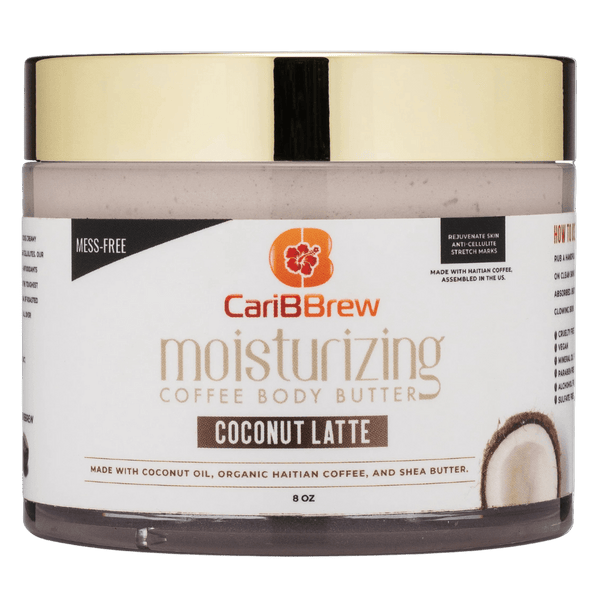 Coconut Coffee Body Butter 8oz- Moisturizing Haitian Coffee with Shea Butter