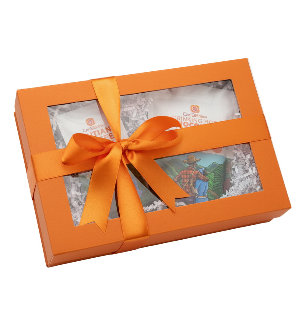 Coffee & Hot Chocolate Gift Set | Haitian | 12 oz bags (2) | Caribbrew