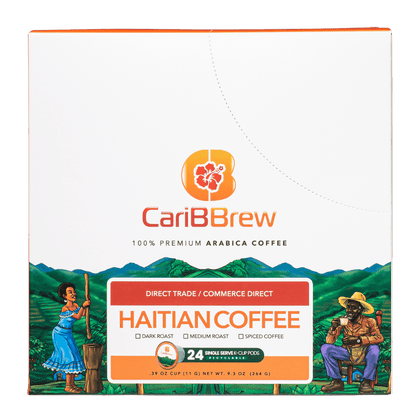 Haitian Coffee KCUP - Medium-Dark Roast - Single Serve - Caribbrew24