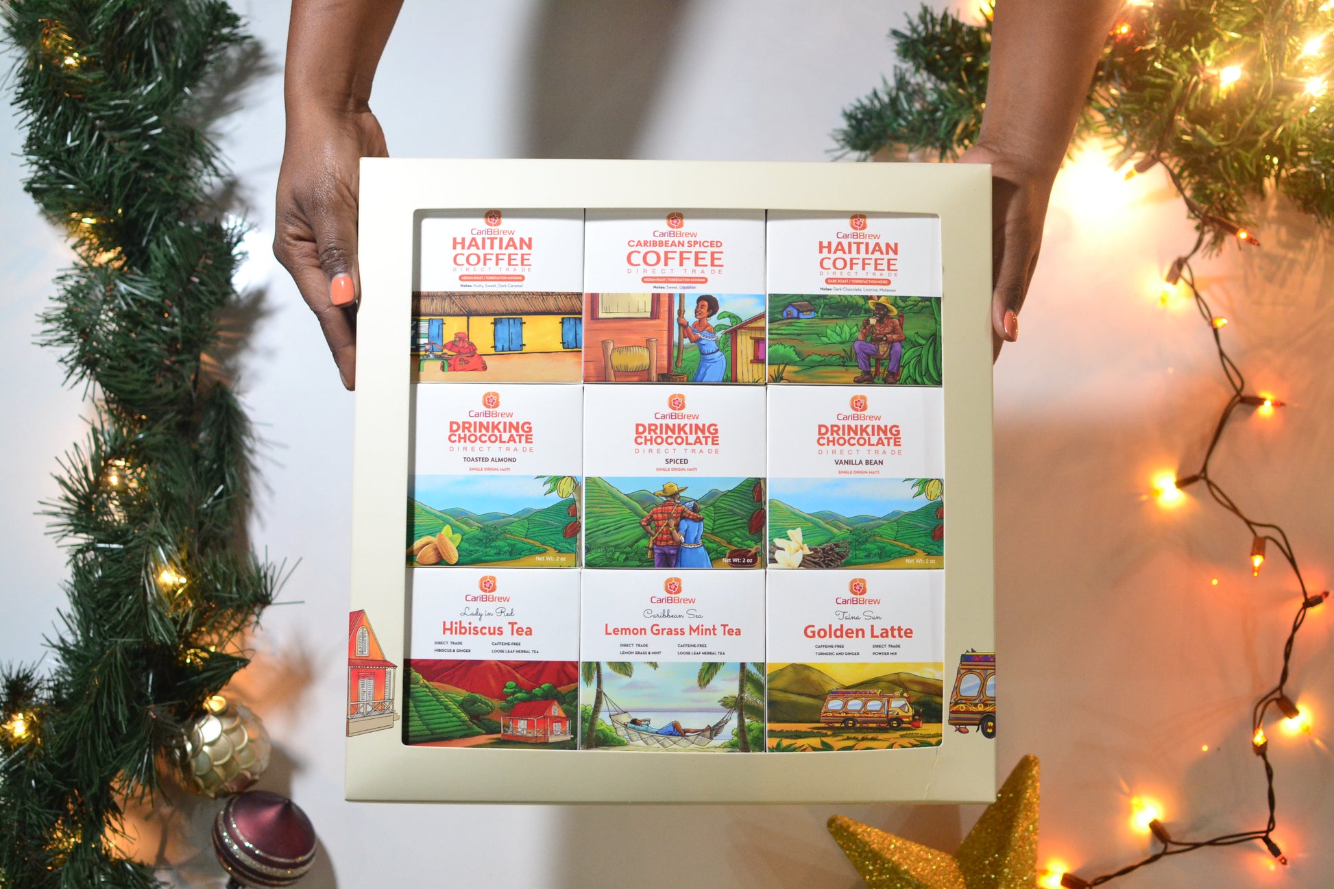 Caribbrew Gift Box: Coffee, Chocolate, and Tea - Caribbrew