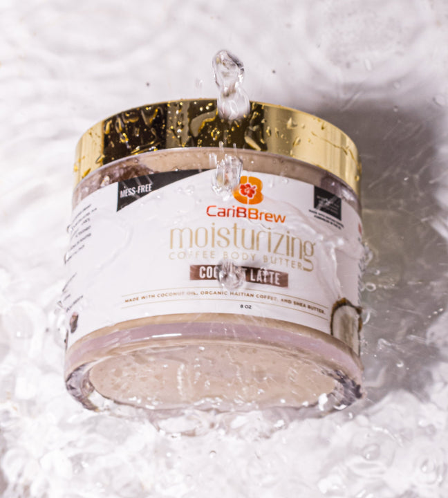 Coconut Coffee Body Butter 8oz- Moisturizing Haitian Coffee with Shea Butter - Caribbrew8 oz