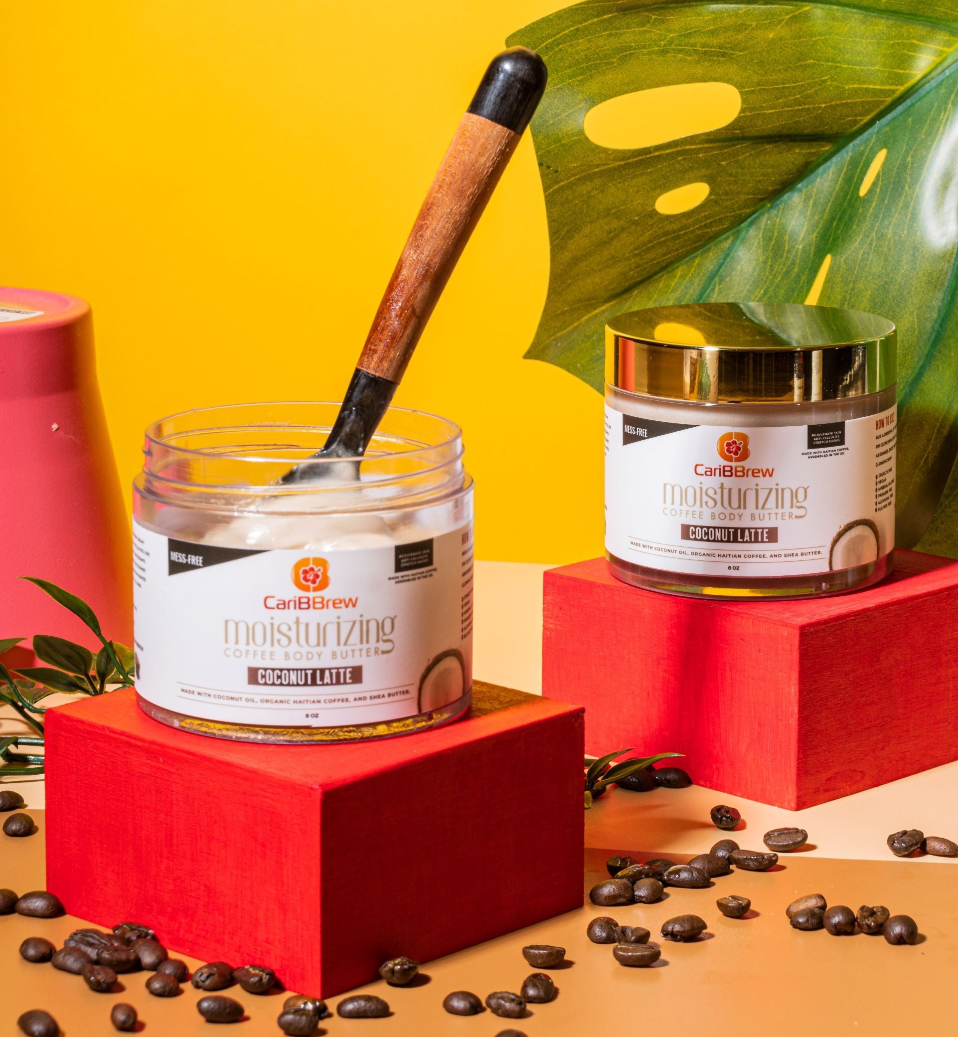 Coconut Coffee Body Butter 8oz- Moisturizing Haitian Coffee with Shea Butter - Caribbrew8 oz