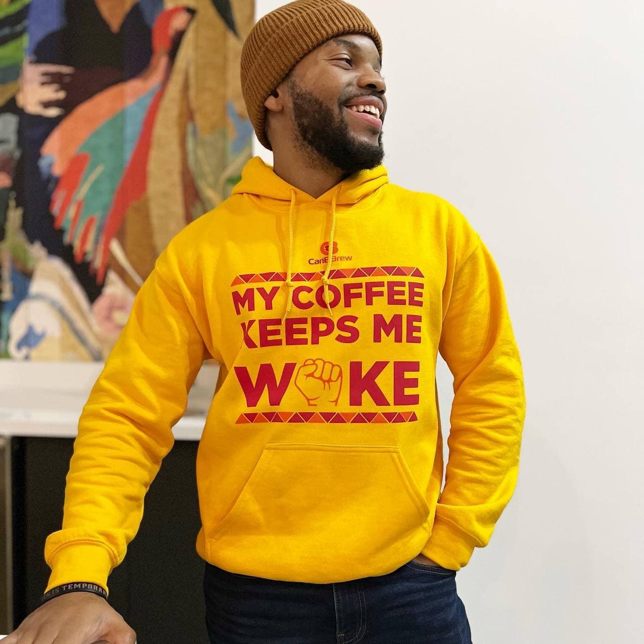 My Coffee Keeps me Woke Sweatshirt - Caribbrew